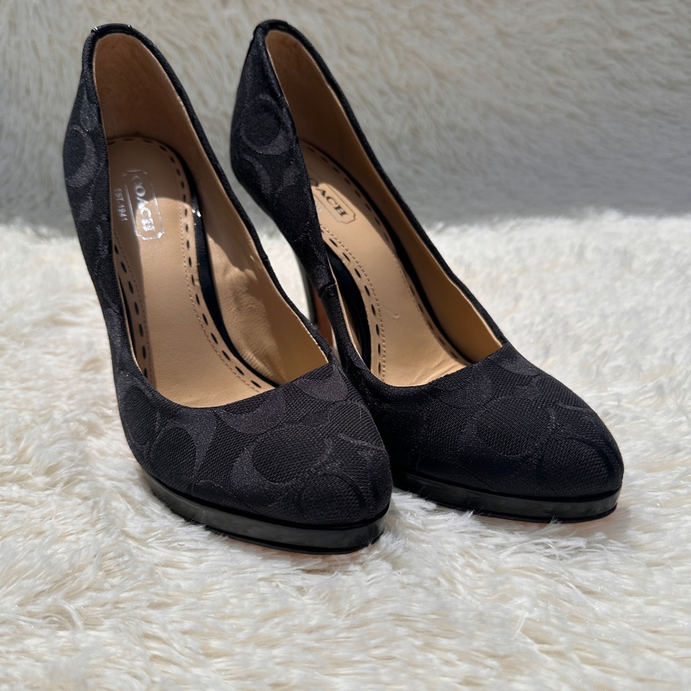 Coach Caya Signature Logo Heels - Picture 2 of 8